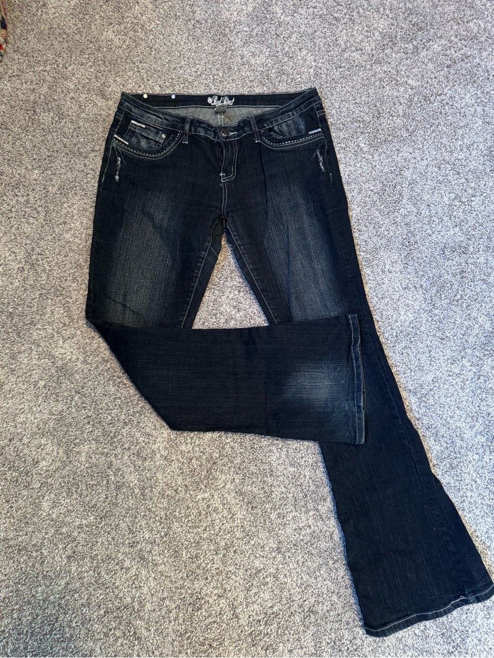 Women's Dark Wash Blue Bootcut Jeans. Size 13!